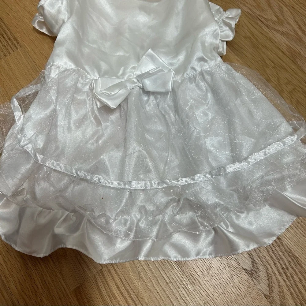 East Side Collection Dog Pet Wedding Formal White Dress Tulle Bride